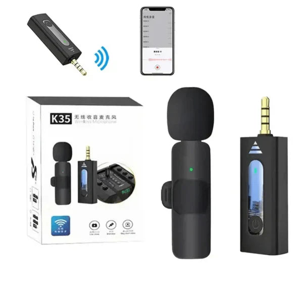 Smart Wireless Lavalier Microphone ( UAE Delivery Time: 1-3 Days )